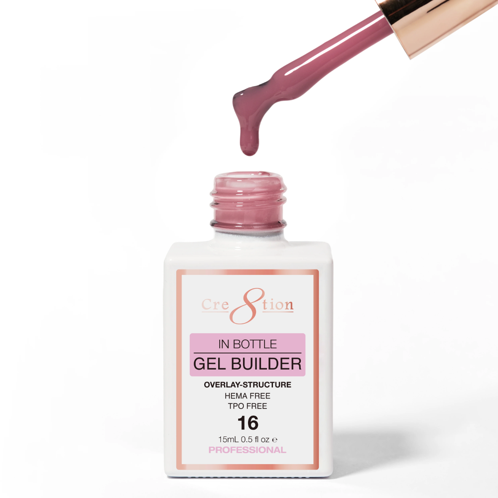 Cre8tion Gel Collection - Overlay/ Brush on Builder 0.5oz 16 Vintage Velvet
