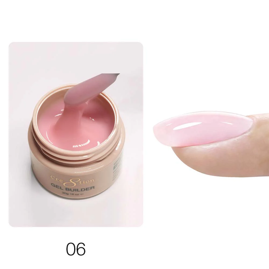 Cre8tion Overlay/Builder Gel in Jar 1oz - Hema Free/TPO Free - Low Heat - 06 Toasted Petal