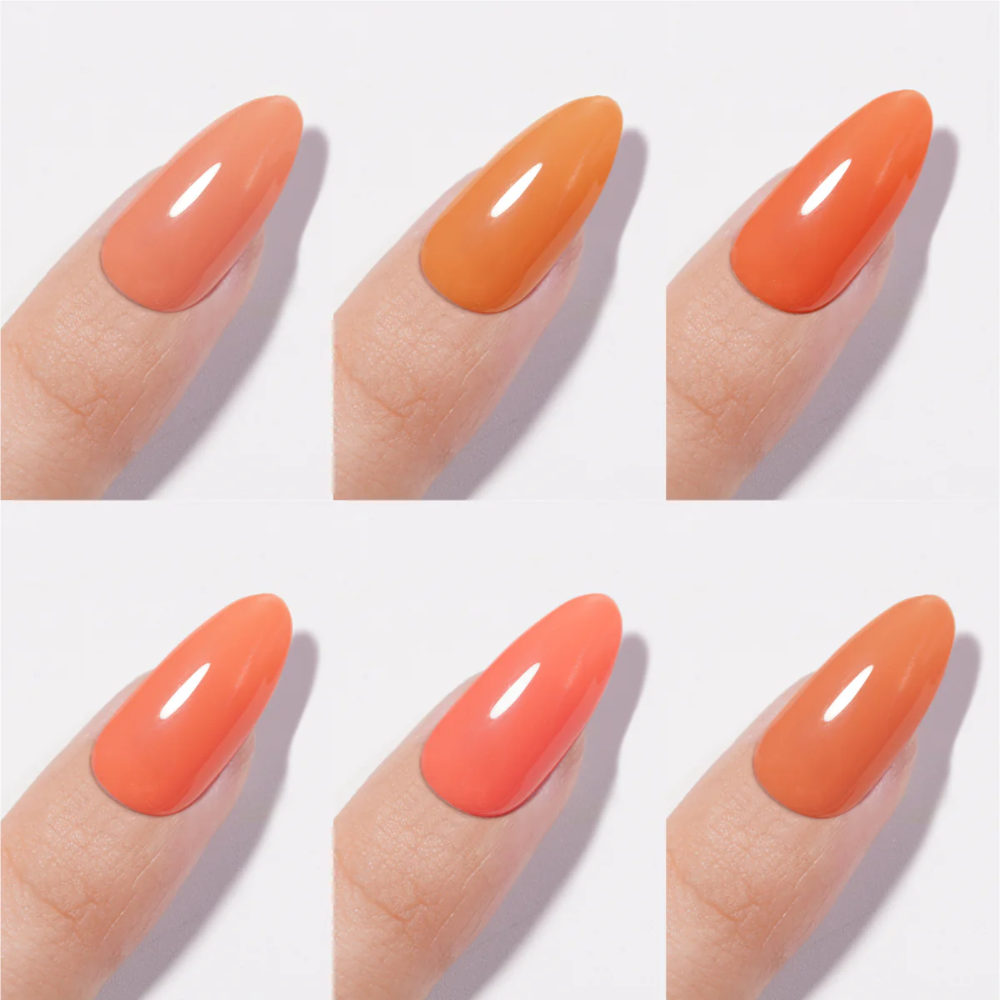 Chance Orange Temptation Collection #10 – Gel Polish Set 0.5 oz (18 Colors OT01–OT18)