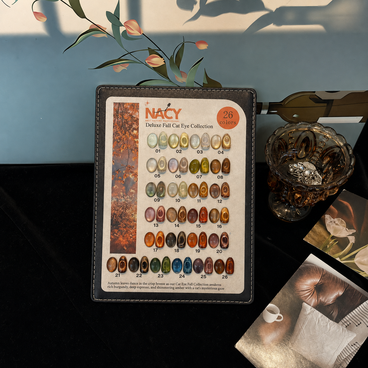 Nacy Deluxe Fall magnetic gel color chart