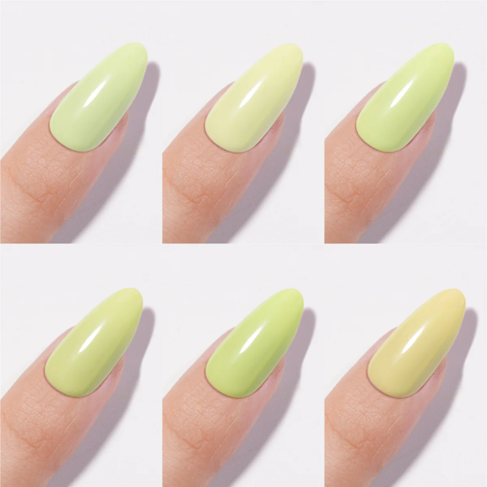 Chance Lemon Meringue Collection #11 – Gel Polish Set 0.5 oz (18 Colors LM01–LM18)