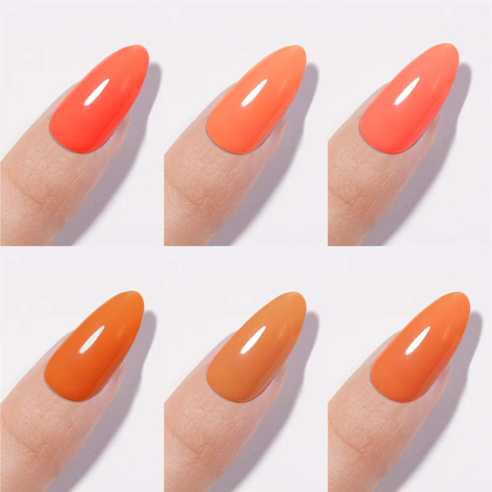 Chance Orange Temptation Collection #10 – Gel Polish Set 0.5 oz (18 Colors OT01–OT18)