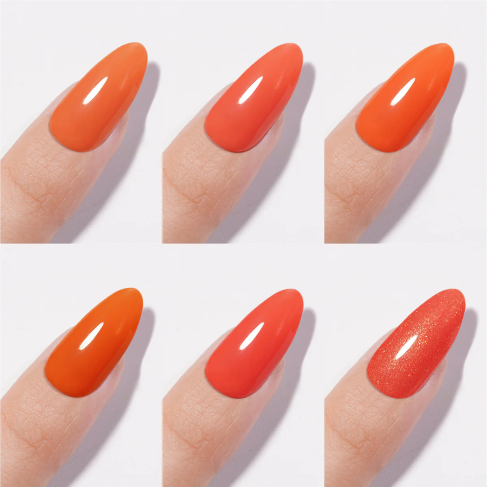 Chance Orange Temptation Collection #10 – Gel Polish Set 0.5 oz (18 Colors OT01–OT18)