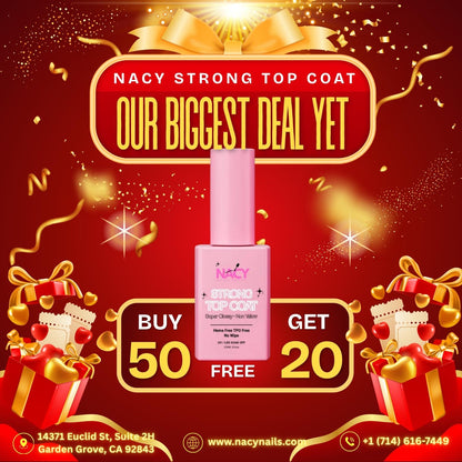 Nacy Shiny Strong Top Coat 24-bottle pack