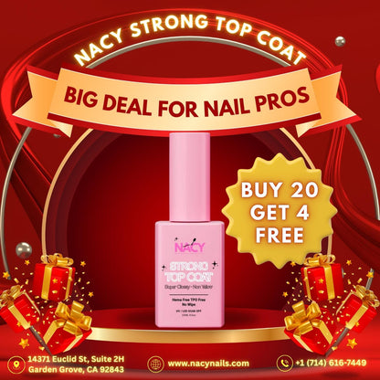 Nacy Shiny Strong Top Coat 12-bottle pack