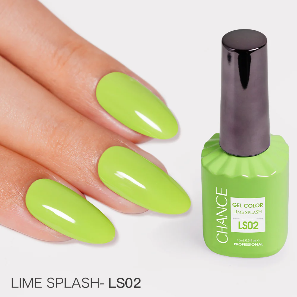 Chance Lime Splash Collection #13 - Gel Polish Set 0.5 oz (18 Colors LS01-LS18)