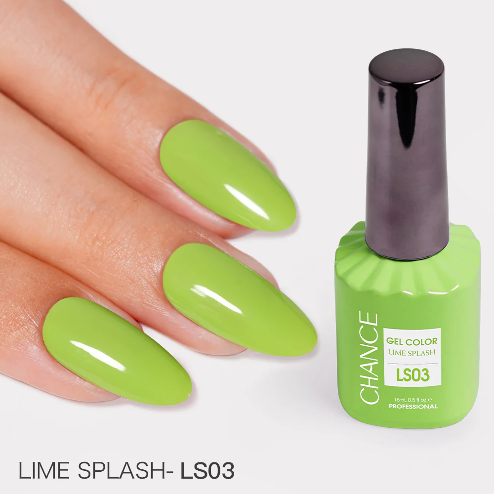Chance Lime Splash Collection #13 - Gel Polish Set 0.5 oz (18 Colors LS01-LS18)