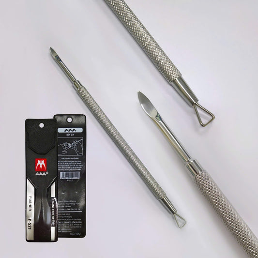 AAA stainless steel cuticle pusher and cleaner P-521