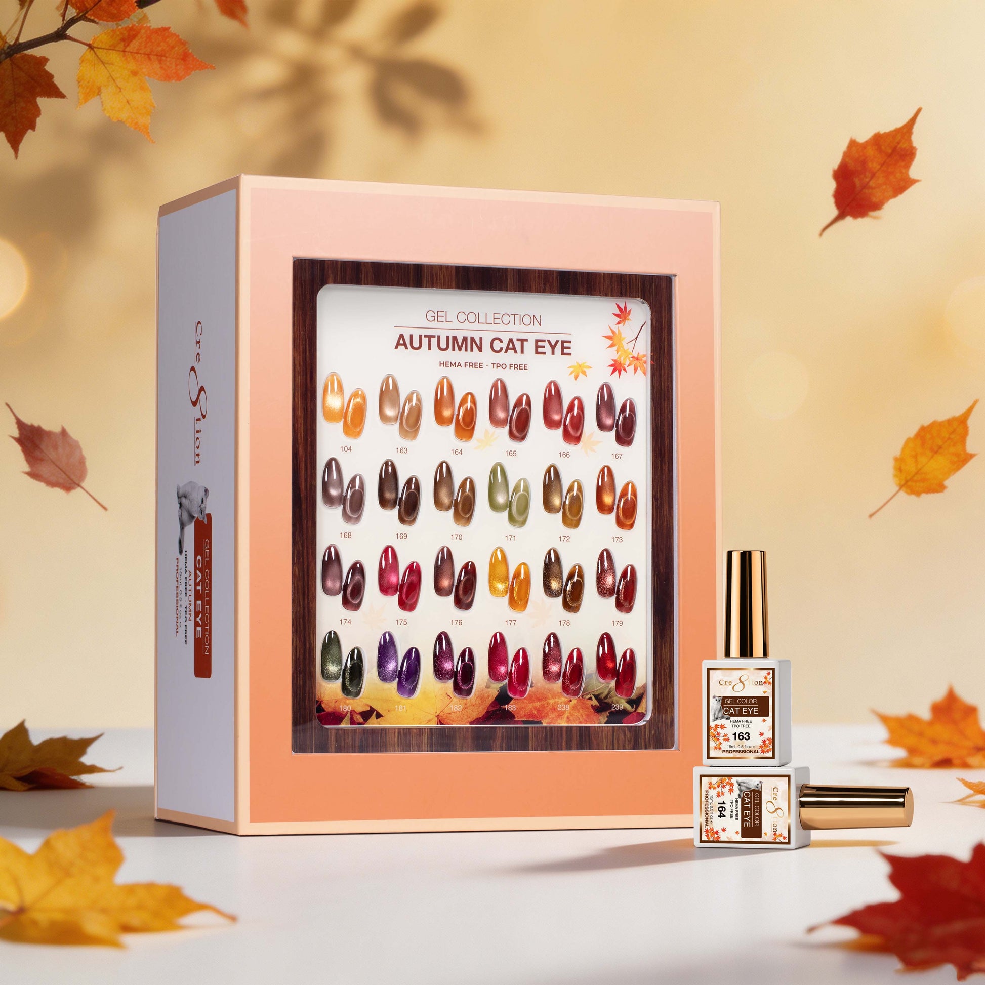 Cre8tion Cat Eye Gel Autumn Collection – 24 Colors complete set