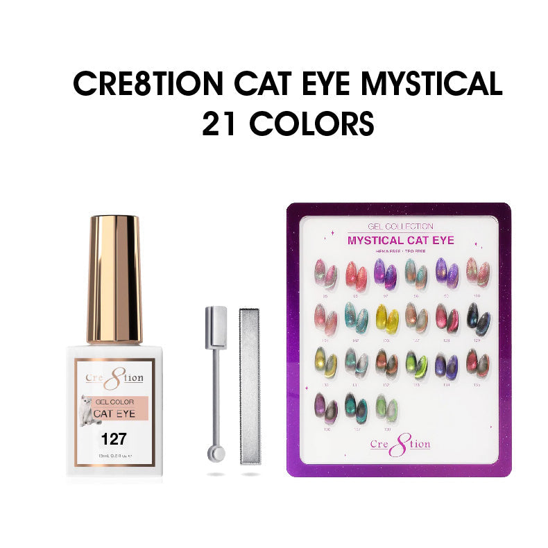Cre8tion Cat Eye Gel Mystical Collection – 21 Colors complete set