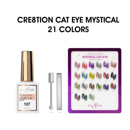 Cre8tion Cat Eye Gel Mystical Collection – 21 Colors complete set
