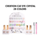 Cre8tion Cat Eye Gel Crystal Collection – 28 Colors complete set