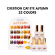 Cre8tion Cat Eye Gel Polish 0.5 oz – Autumn Collection (22 Colors)