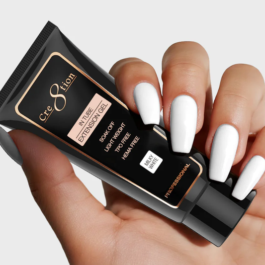 Cre8tion Poly Gel-Extension Gel In Tube 2oz - Milky White