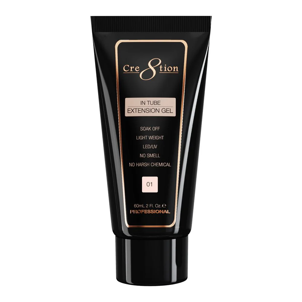 Cre8tion Poly Gel-Extension Gel In Tube 2oz - 01