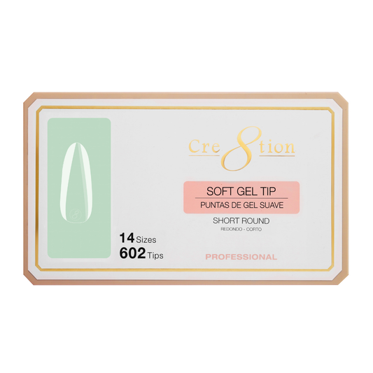 Cre8tion Soft Gel Tips - ROUND short