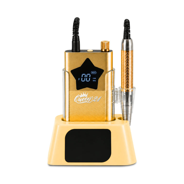 Queen 21 rechargeable nail drill in Yellow