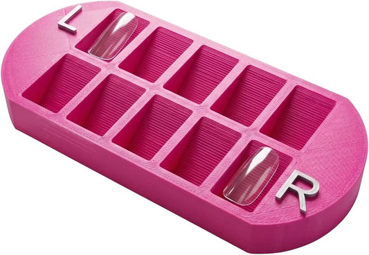 AU Nails Press-On Nail Tip Sorting Tray – Hot Pink