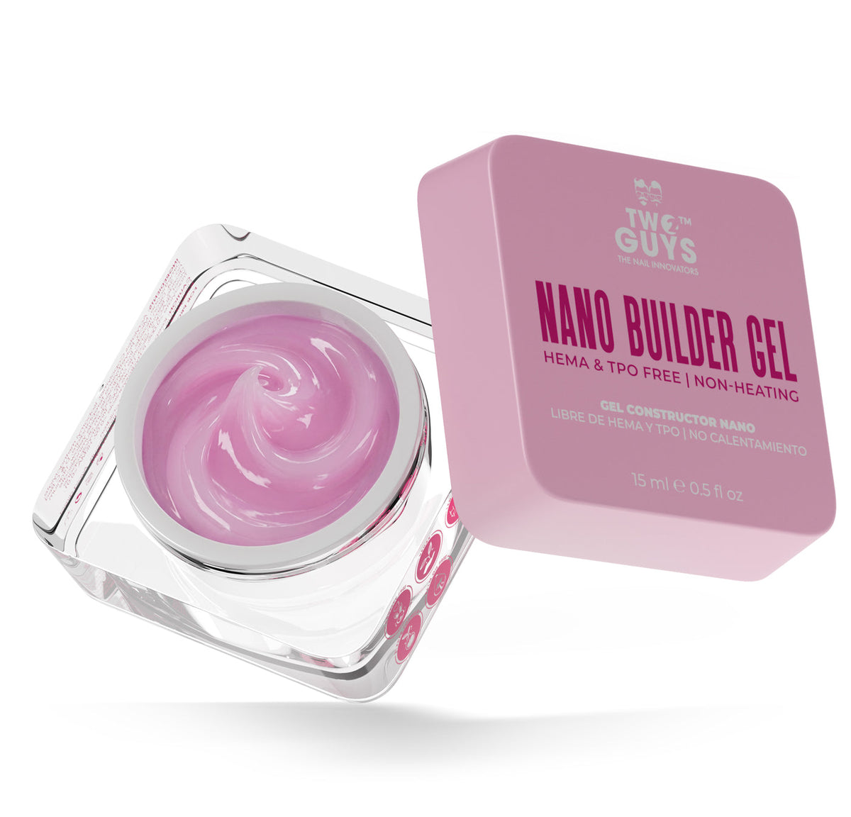 2Guys NB08 Rosy Silk Nano Builder Gel 15g jar