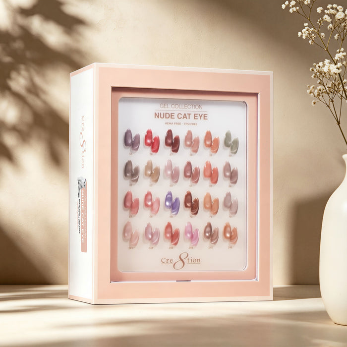Cre8tion Cat Eye Gel Nude Collection – 24 Colors complete set
