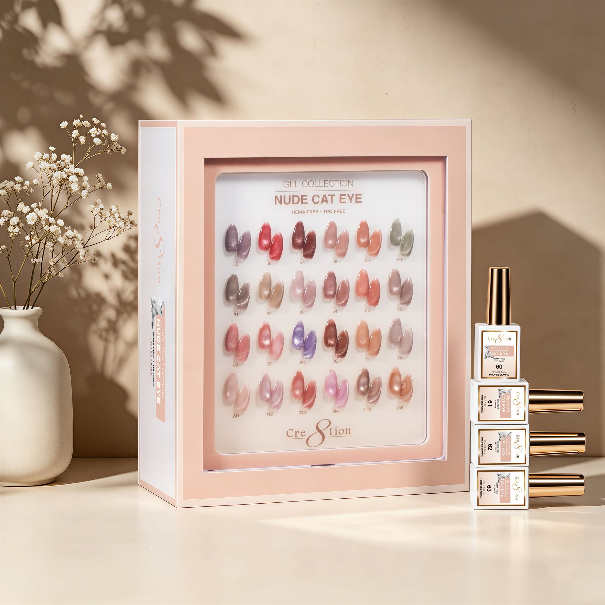 Cre8tion Cat Eye Gel Nude Collection – 24 Colors product image 2