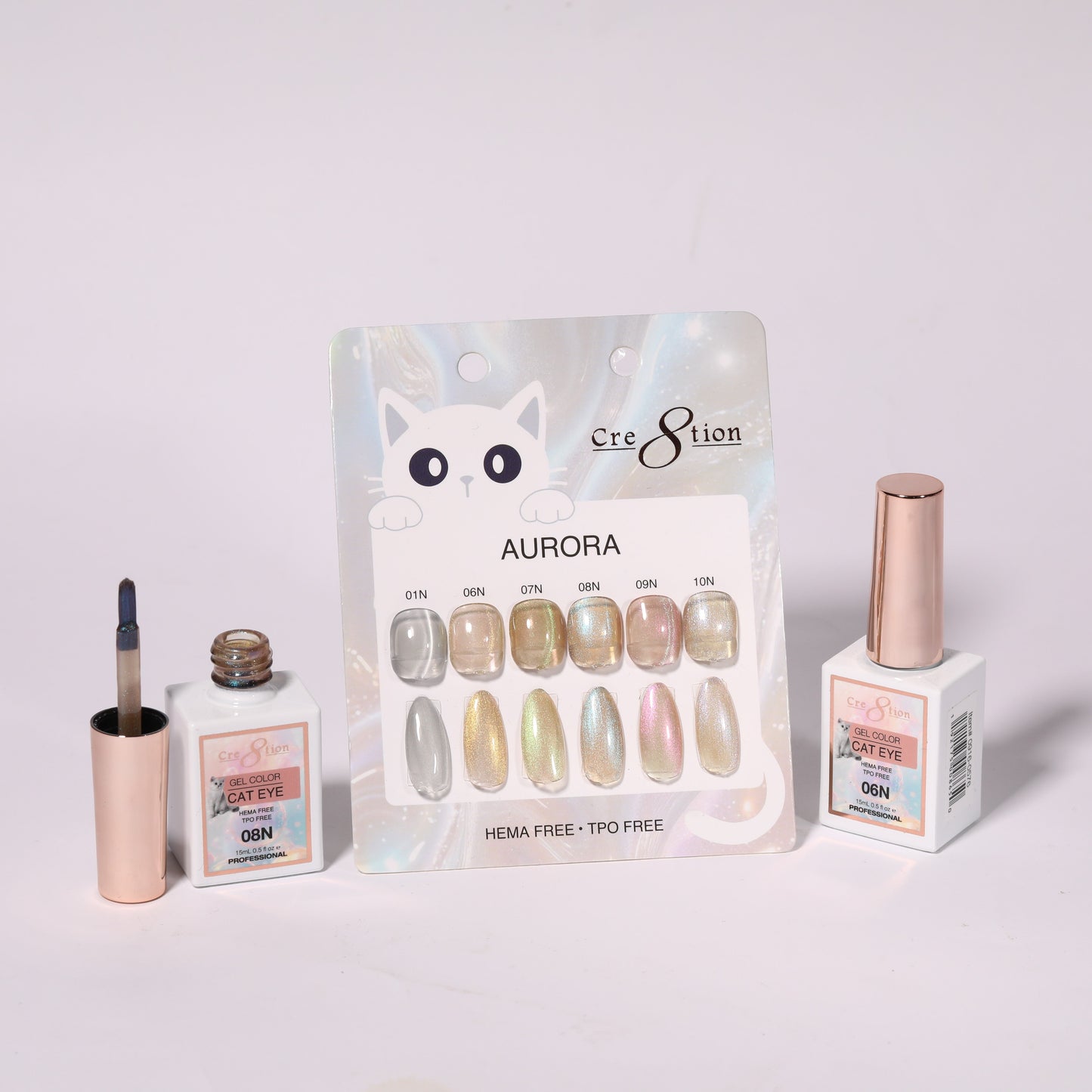 Cre8tion Cat Eye Aurora Set – 6 Colors complete set