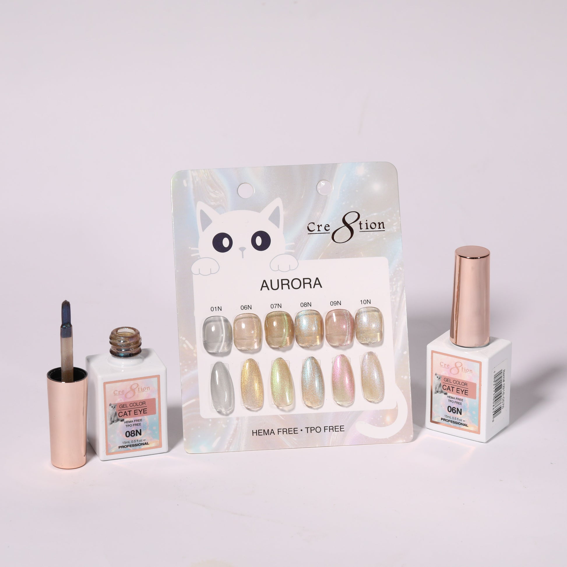 Cre8tion Cat Eye Aurora Set – 6 Colors complete set