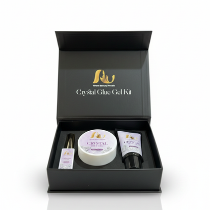 professional crystal glue gel for nail charms and bling set