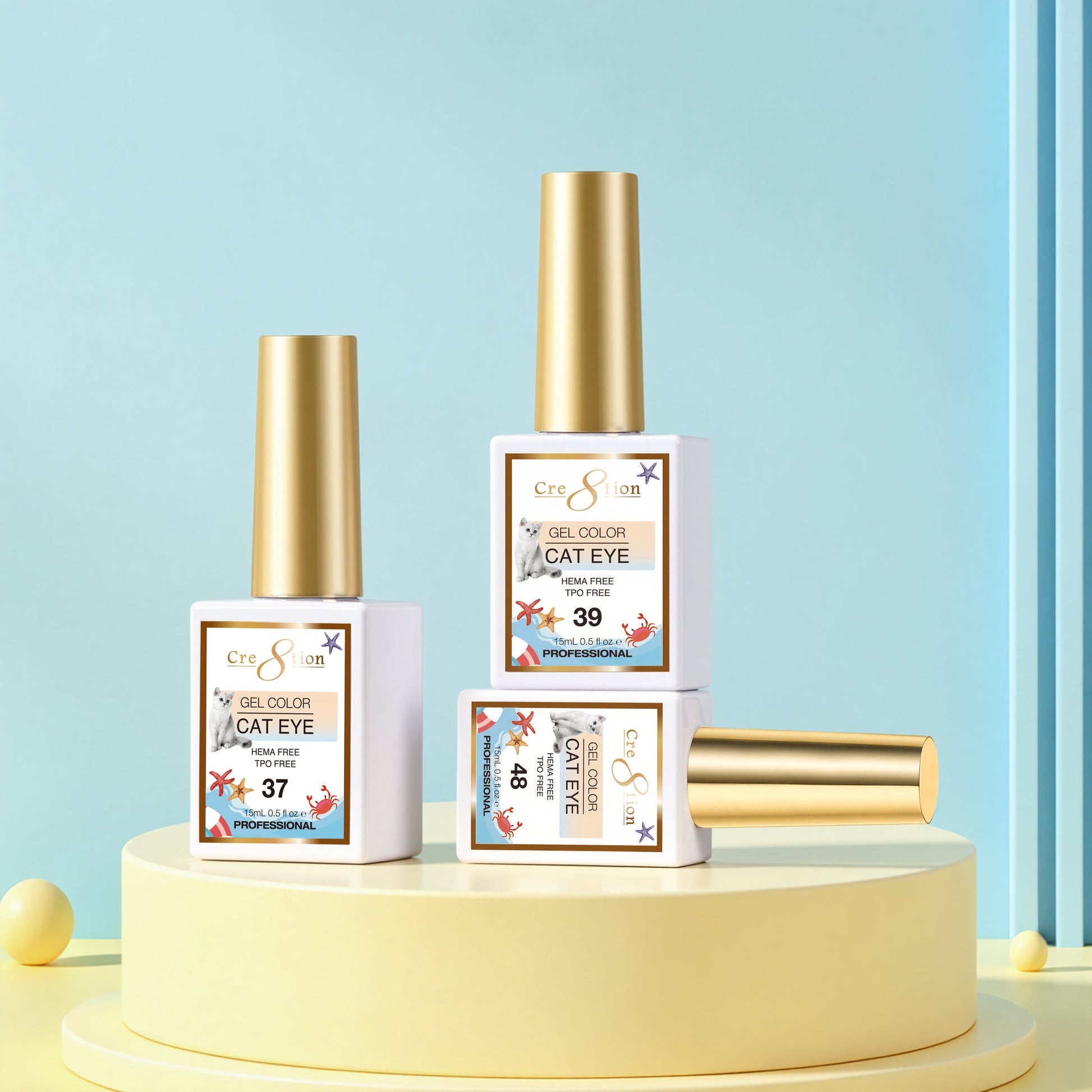 Cre8tion Cat Eye Gel Summer Collection – 18 Colors product image 3