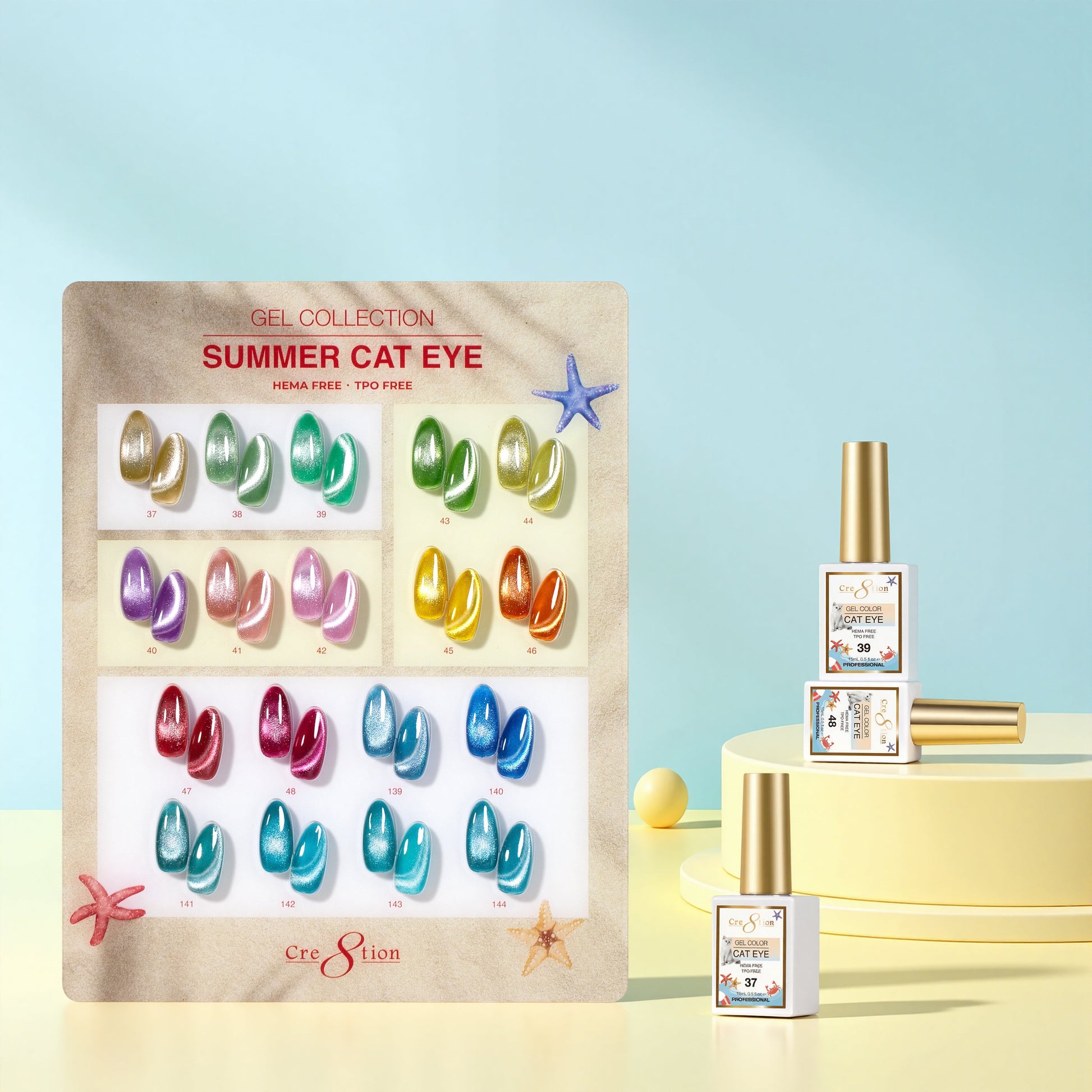 Cre8tion Cat Eye Gel Summer Collection – 18 Colors product image 2