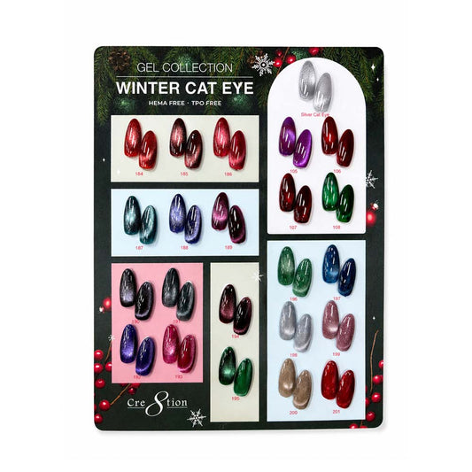 Cre8tion Cat Eye Gel Winter Collection – 23 Colors complete set