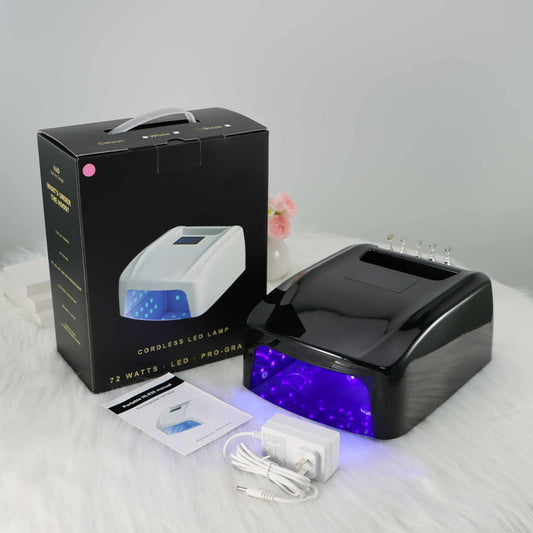 NAD Glittr NLS20 Cordless LED Nail Lamp – 72W Professional Gel Curing Lamp